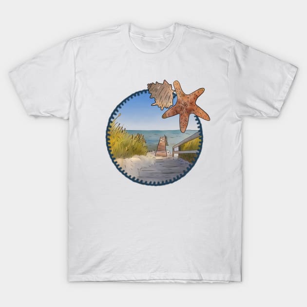 Steg ins Meer T-Shirt by Blumchen